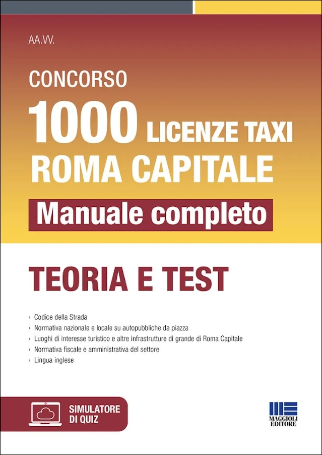 Libro concorso 1000 licenze taxi Roma capitale